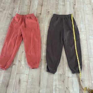 Two kyoyo sweatpants no flaws. Measurements shown and size small